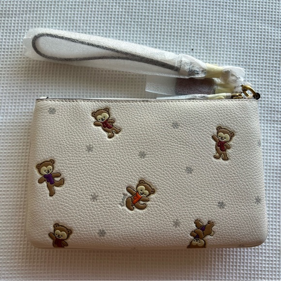 Coach Wristlet with Snowy Bears Print - Picture 3 of 14